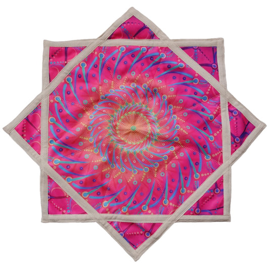 AB double-sided different printing patterns outdoor flying toy flowstar blue