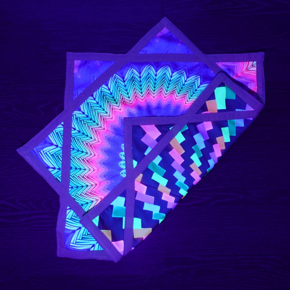 AB double-sided different printing patterns outdoor flying toy flowstar UV effect