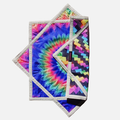 LEDdapo star double-sided printing pattern fluorescent effect rotating handkerchief