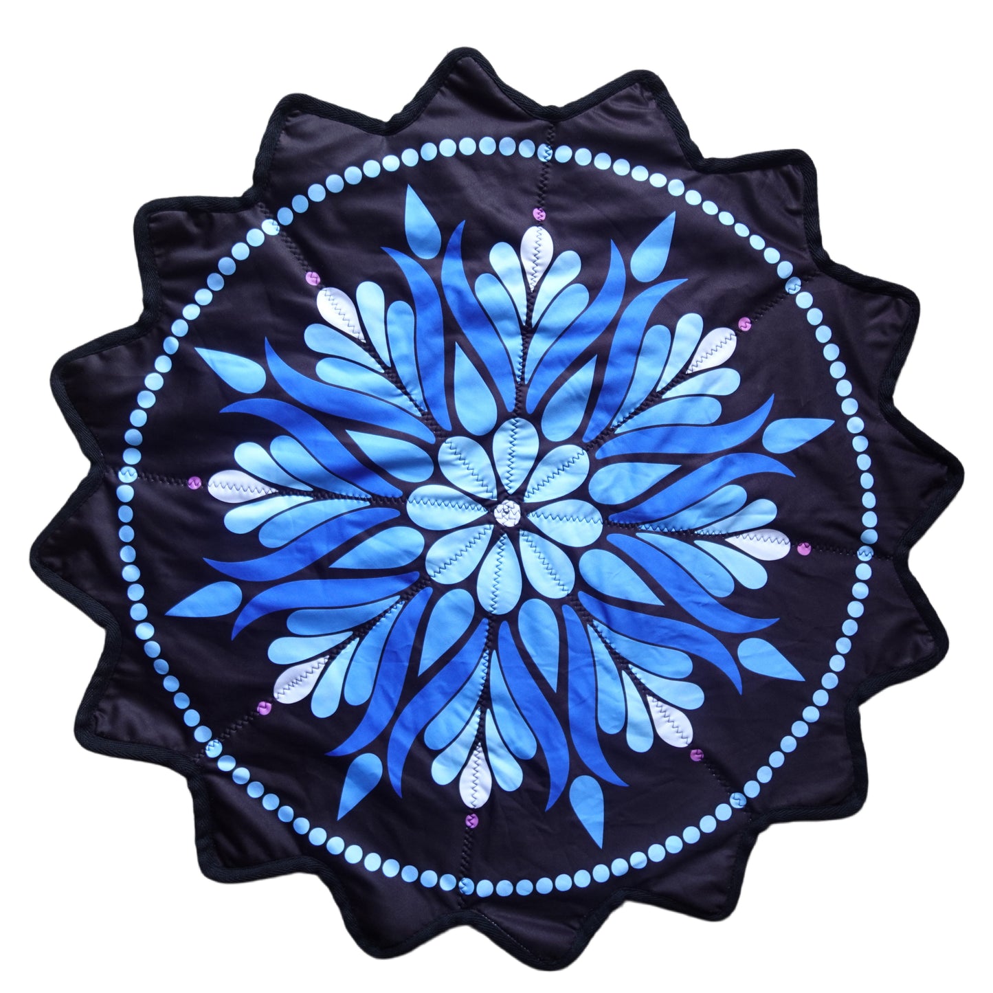 New Creative 16-Pointed Star — Double-Sided UV Print with Distinct Patterns (Purple)