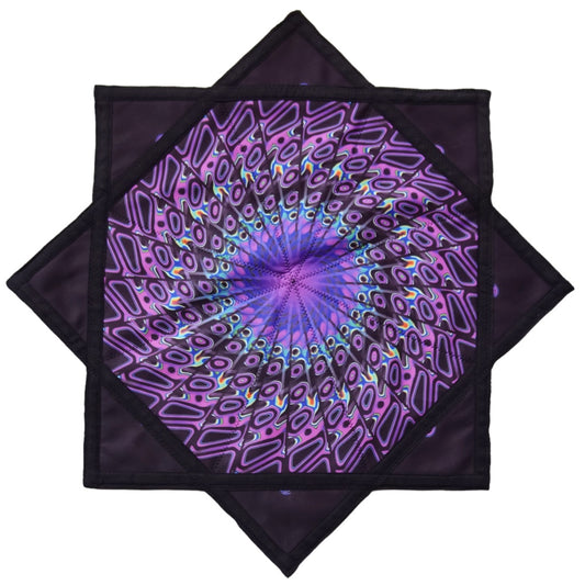 AB double-sided different printing patterns outdoor flying toy flowstar Purple