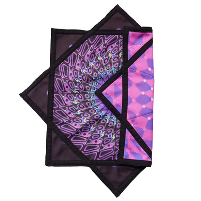 AB double-sided different printing patterns outdoor flying toy flowstar Purple