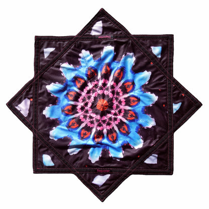 AB double-sided different printing patterns outdoor flying toy flowstar black