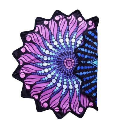 New Creative 16-Pointed Star — Double-Sided UV Print with Distinct Patterns (blue)