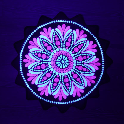 New Creative 16-Pointed Star — Double-Sided UV Print with Distinct Patterns (Purple)