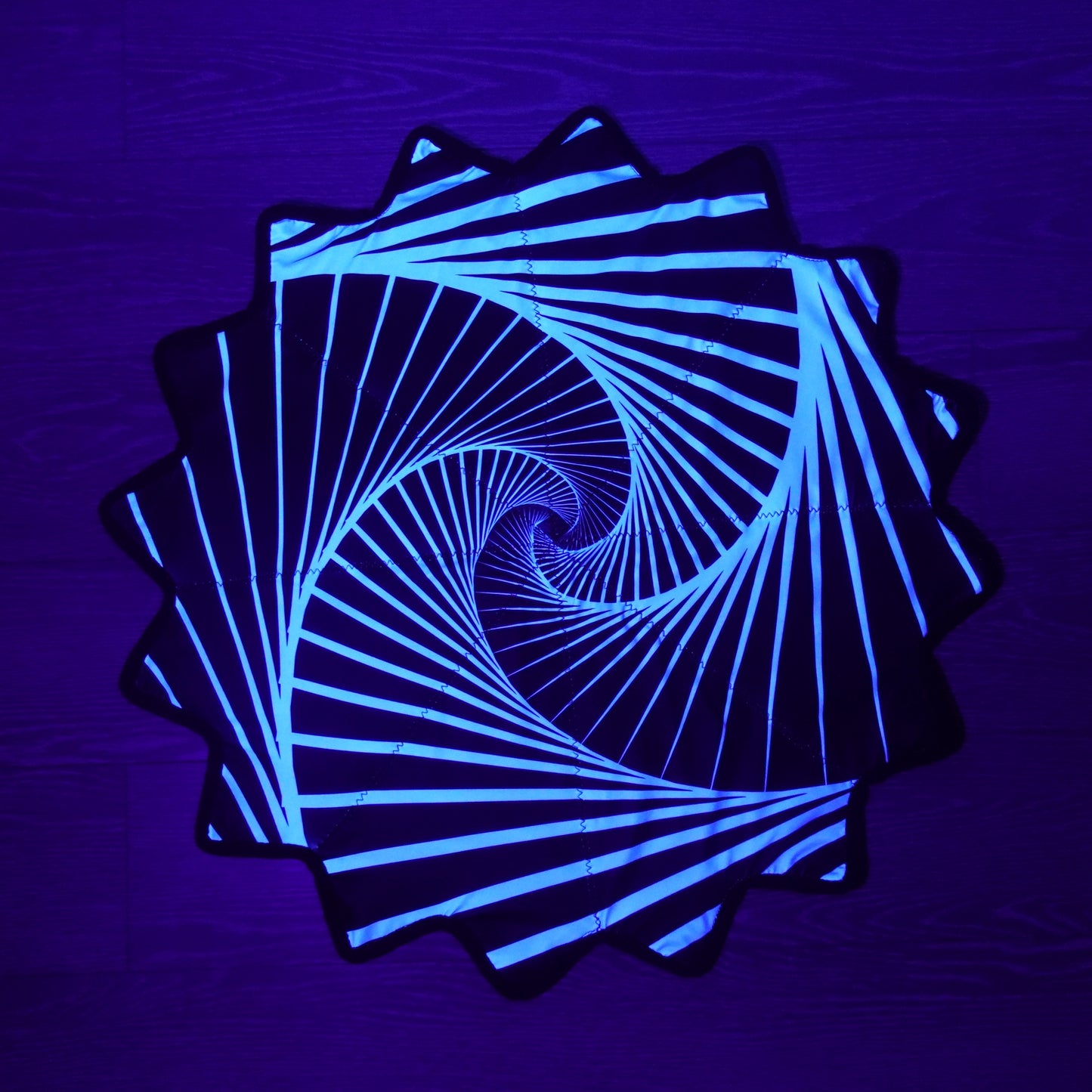 New Creative 16-Pointed Star — Double-Sided UV Print with Distinct Patterns (Sky Blue)