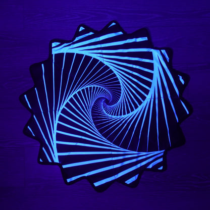 New Creative 16-Pointed Star — Double-Sided UV Print with Distinct Patterns (Sky Blue)