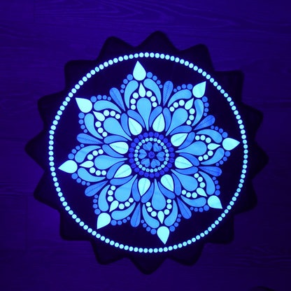 New Creative 16-Pointed Star — Double-Sided UV Print with Distinct Patterns (White)