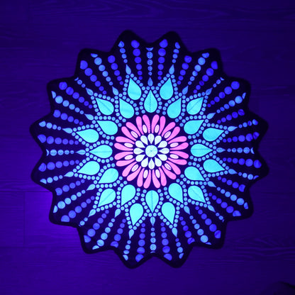 New Creative 16-Pointed Star — Double-Sided UV Print with Distinct Patterns (blue)