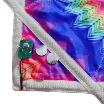 LEDdapo star double-sided printing pattern fluorescent effect rotating handkerchief