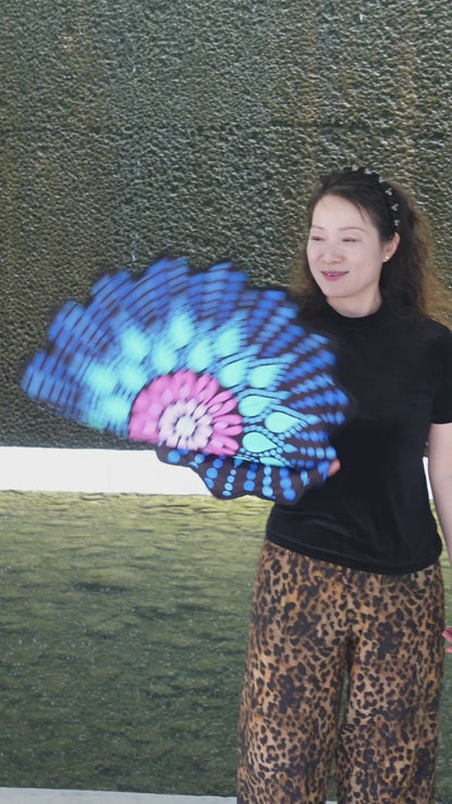 New Creative 16-Pointed Star — Double-Sided UV Print with Distinct Patterns (blue)